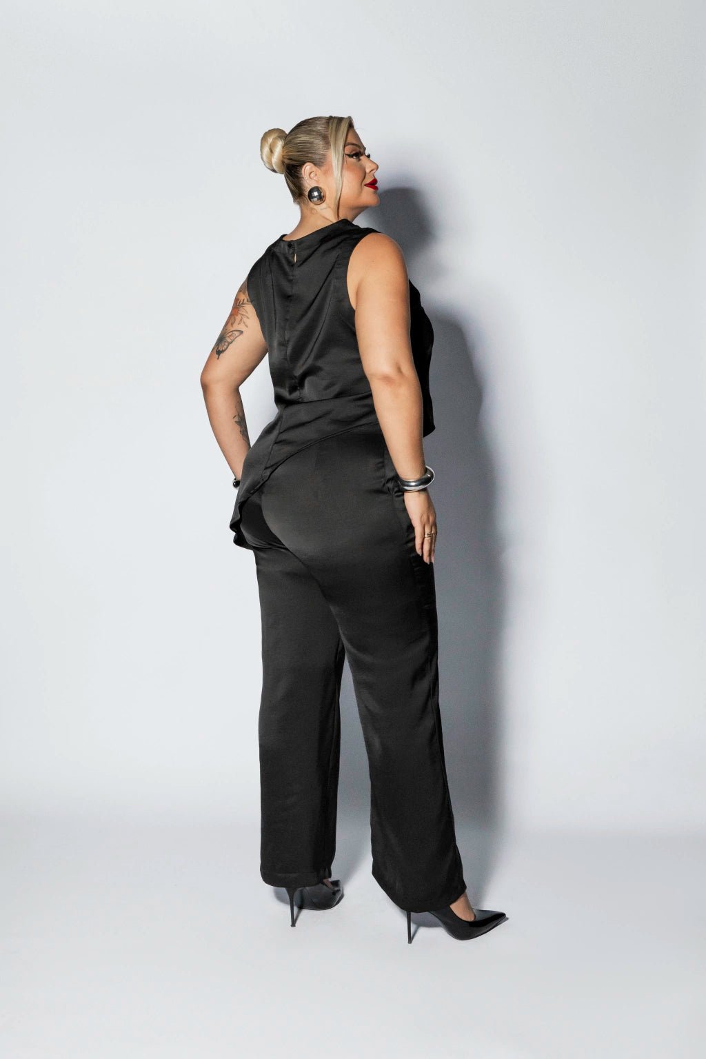 Straight Pants with Pocket