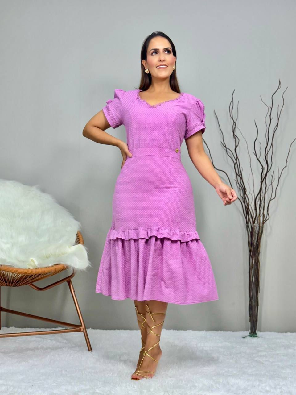 Dress Evangelical Fashion Pink